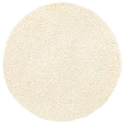 Teppich Shaggy Hochflor NAVARRA Creme 120x120 cm Polyester