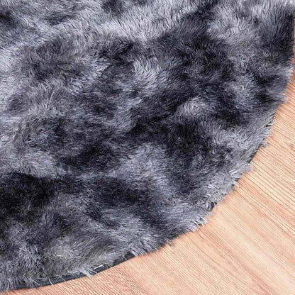 Teppich Shaggy Hochflor NAVARRA Dunkelgrau 200x200 cm Polyester