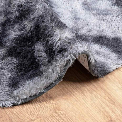 Teppich Shaggy Hochflor NAVARRA Dunkelgrau 200x200 cm Polyester