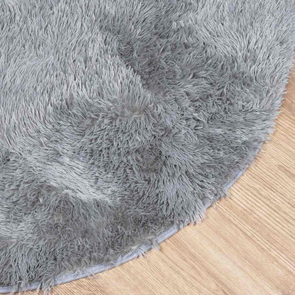 Teppich Shaggy Hochflor NAVARRA Silbergrau 200x200 cm Polyester