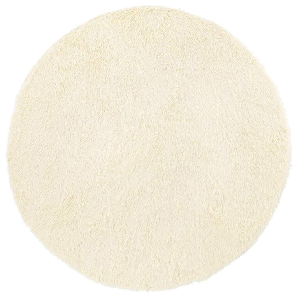 Teppich Shaggy Hochflor NAVARRA Creme 240x240 cm Polyester