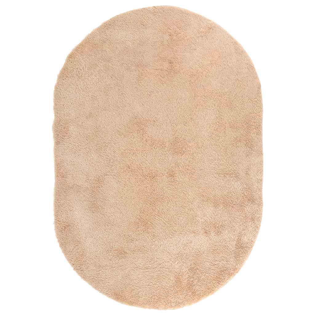 Teppich Shaggy Hochflor NAVARRA Beige 300x200 cm Polyester