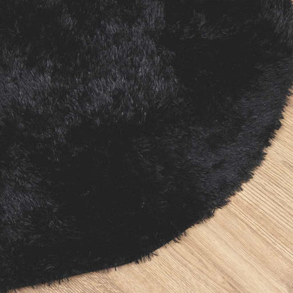 Teppich Shaggy Hochflor NAVARRA Schwarz 300x200 cm Polyester