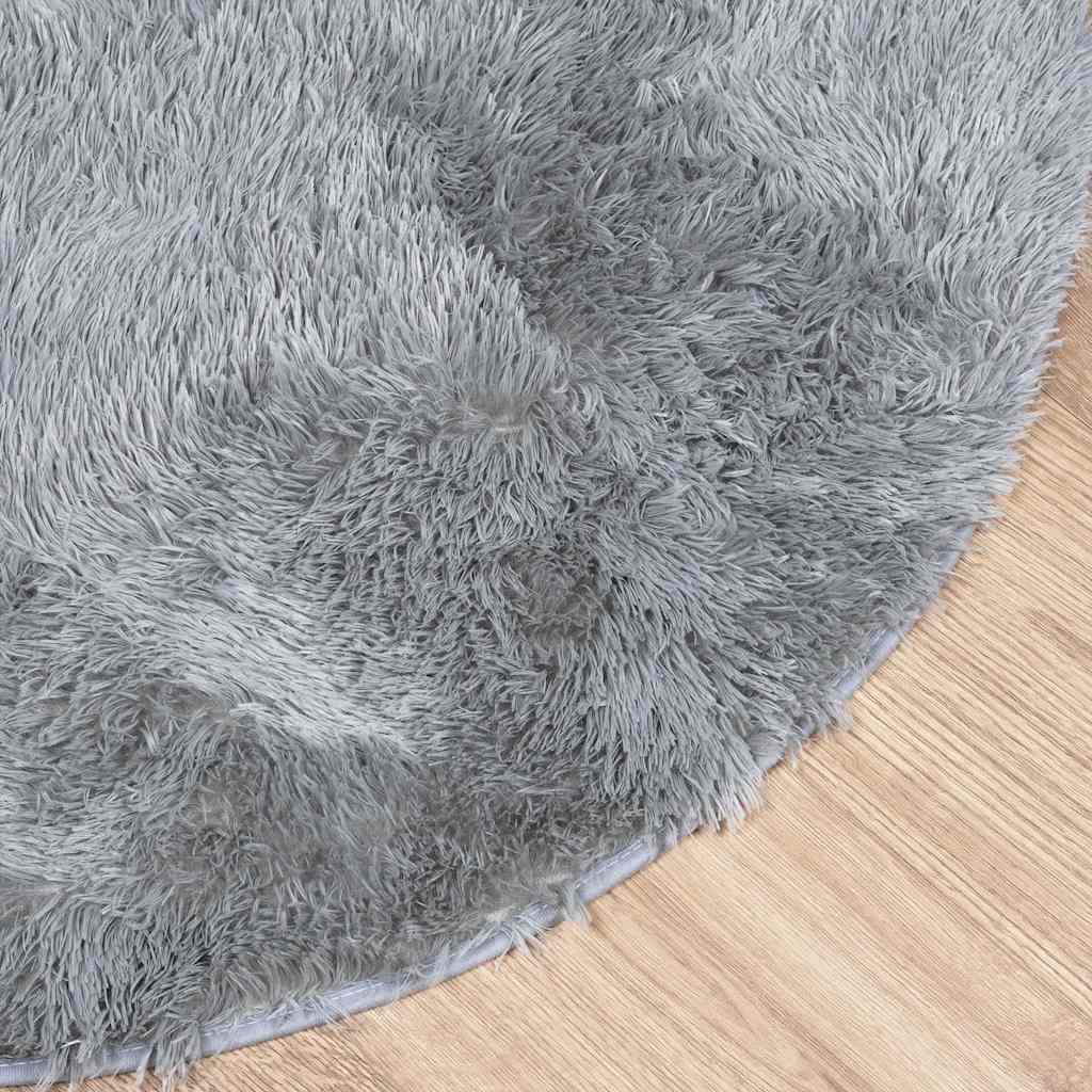 Teppich Shaggy Hochflor NAVARRA Hellgrau 300x200 cm Polyester