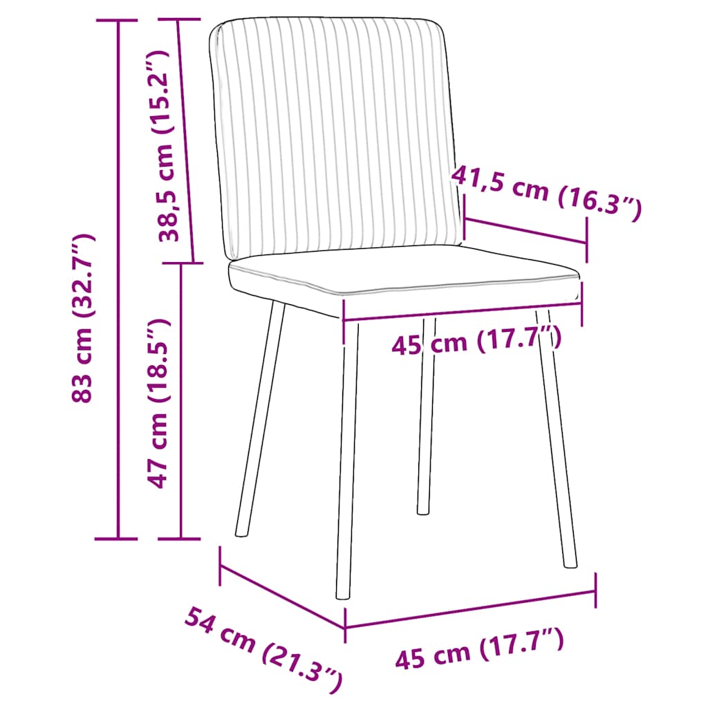 Esszimmerstühle 4 Stk. Braun Samt