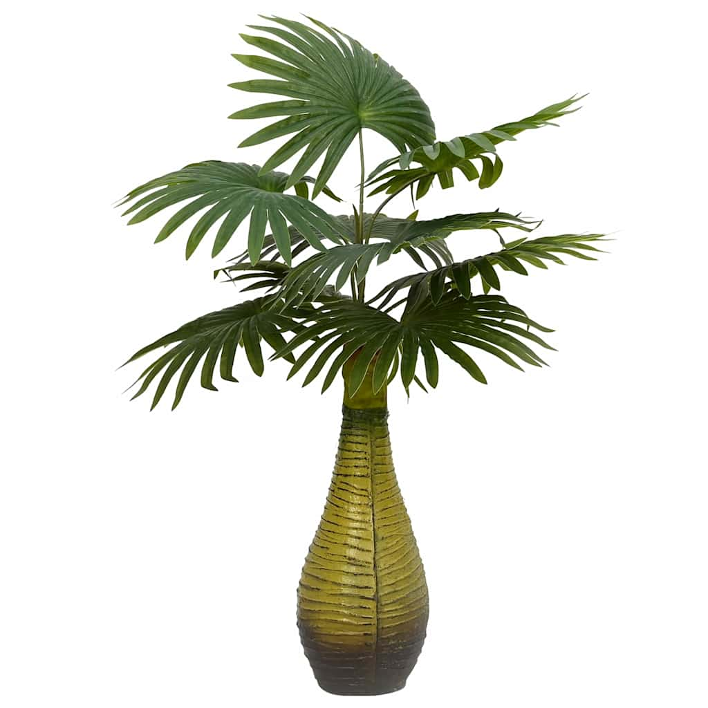 Palme Künstlich 9 Blätter 65 cm Grün