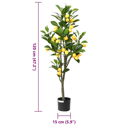 Zitronenbaum Künstlich 136 Blätter 120 cm Grün