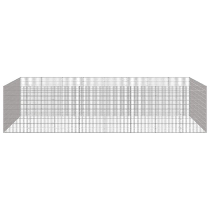 Freilaufgehege 24-teilig 54x100 cm Verzinktes Eisen