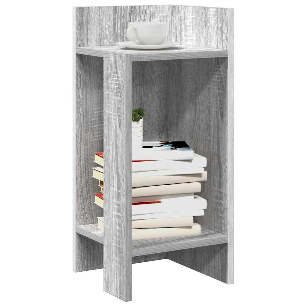 Beistelltisch mit Ablage Grau Sonoma 25,5x27x60 cm