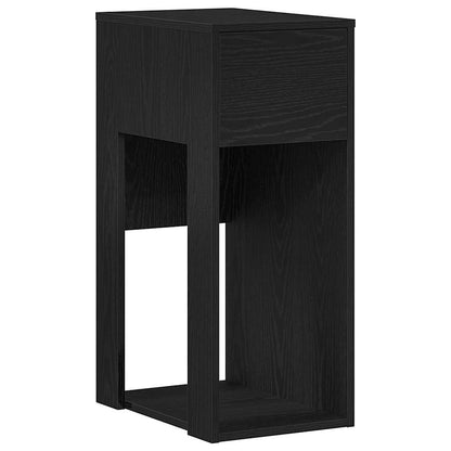 Computerschrank mit Schublade Schwarz 30x44x74 cm