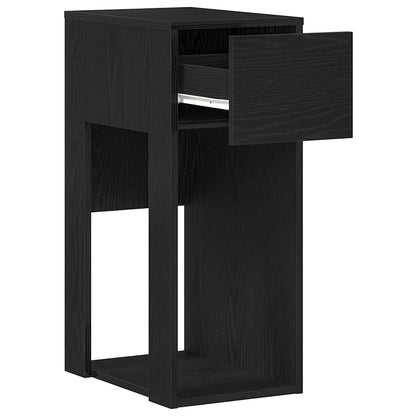 Computerschrank mit Schublade Schwarz 30x44x74 cm