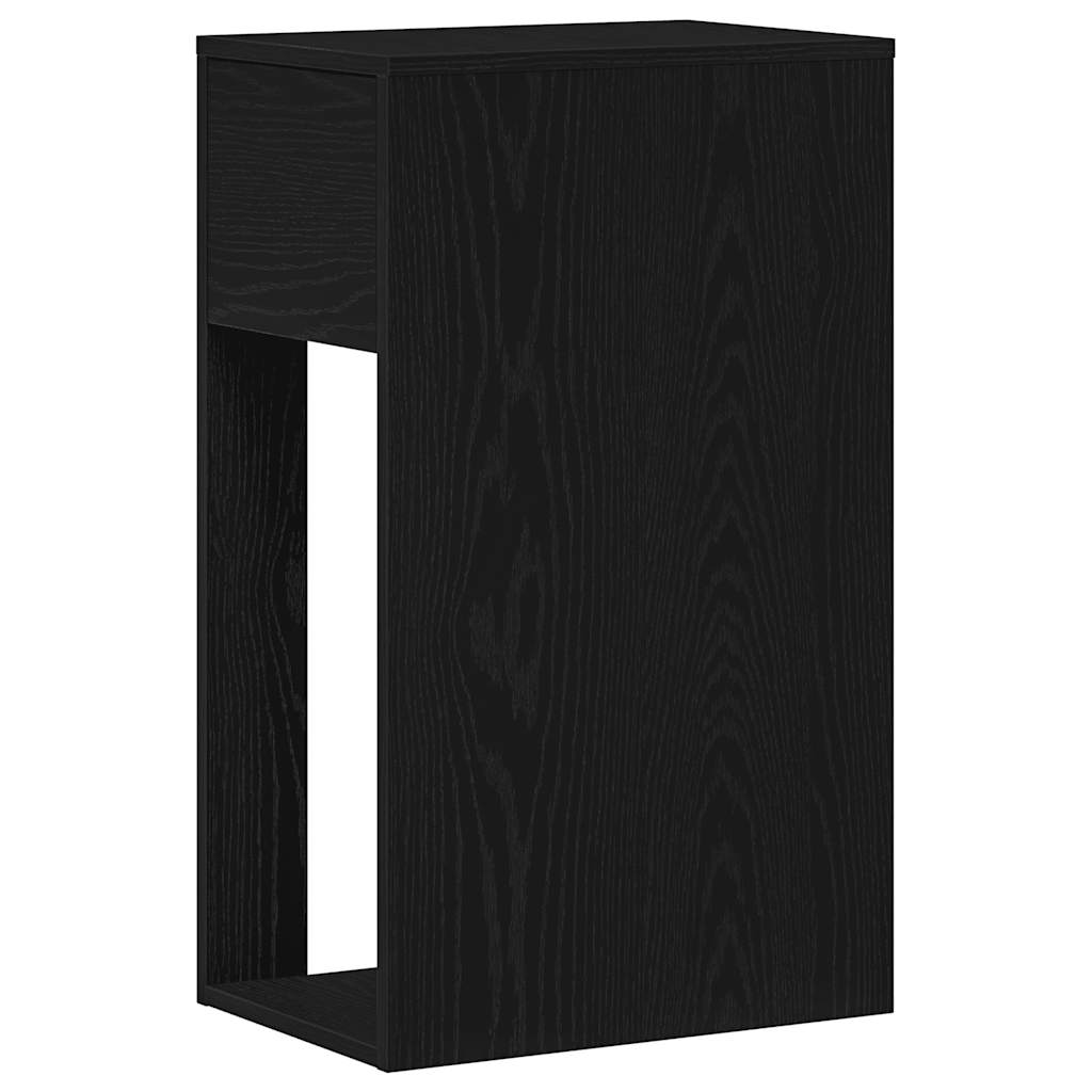 Computerschrank mit Schublade Schwarz 30x44x74 cm