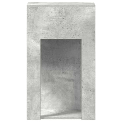 Computerschrank mit Schublade Betongrau 30x44x74 cm