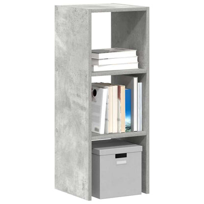 Bücherregal Stapelbar Betongrau 30x30x80 cm Holzwerkstoff