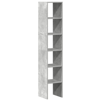 Bücherregale 2Stk. Stapelbar Betongrau 30x30x80cm Holzwerkstoff