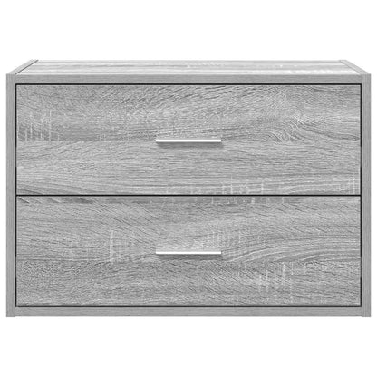 Schrank mit 2 Schubladen Grau Sonoma 60x31x40 cm Holzwerkstoff