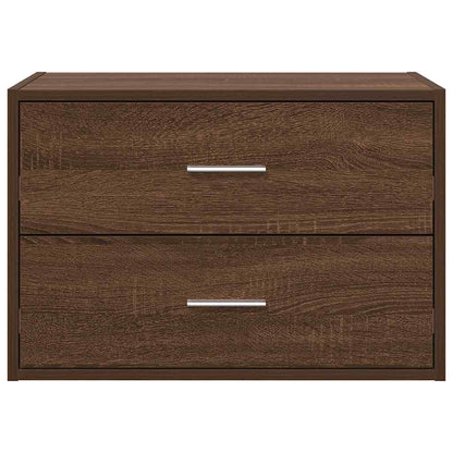 Schrank mit 2 Schubladen Braun Eichen-Optik 60x31x40 cm