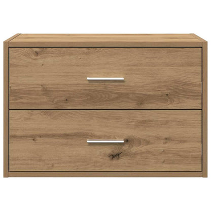 Schrank mit 2 Schubladen Artisan-Eiche 60x31x40cm Holzwerkstoff