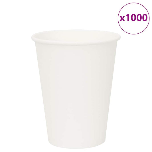 Pappbecher 1000 Stk. 12oz 300ml Weiß