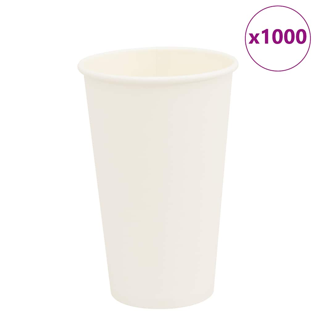 Pappbecher 1000 Stk. 16oz 400ml Weiß