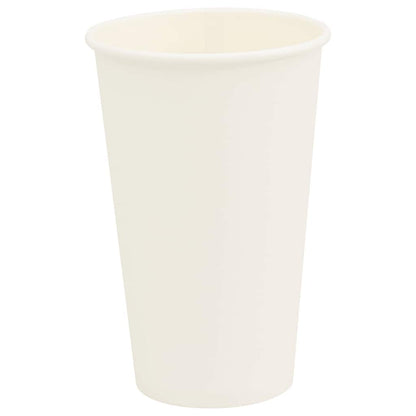 Pappbecher 1000 Stk. 16oz 400ml Weiß