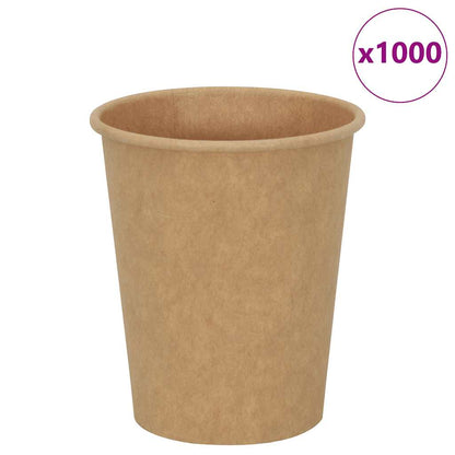 Pappbecher 1000 Stk. 8oz 200ml Braun