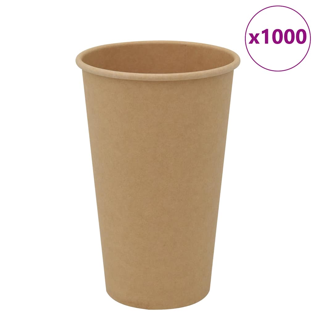 Pappbecher 1000 Stk. 16oz 400ml Braun