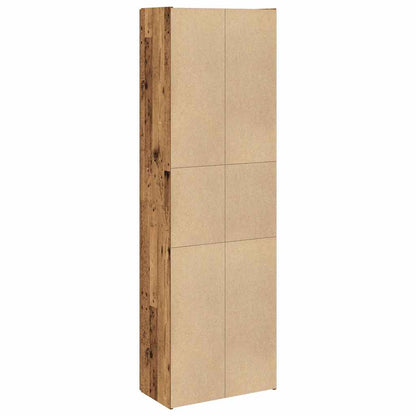 Highboard Altholz-Optik 60x32x190 cm Holzwerkstoff