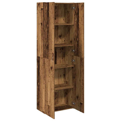 Highboard Altholz-Optik 60x32x190 cm Holzwerkstoff