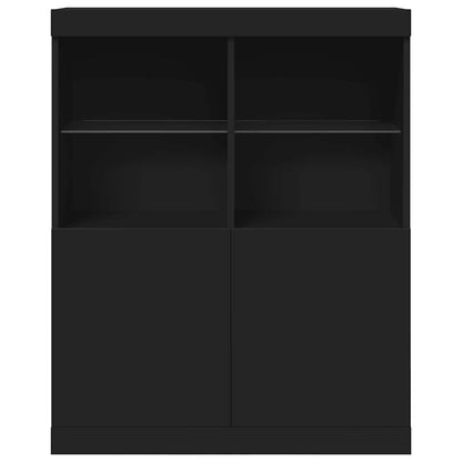 Sideboard Schwarz 81x37x100 cm Holzwerkstoff