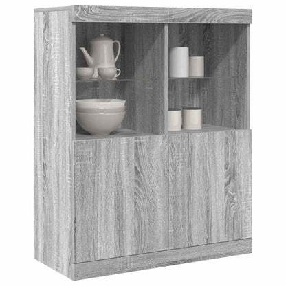 Sideboard Grau Sonoma 81x37x100 cm Holzwerkstoff