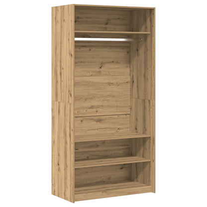 Kleiderschrank Artisan-Eiche 100x50x200 cm Holzwerkstoff