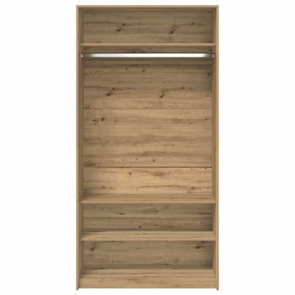 Kleiderschrank Artisan-Eiche 100x50x200 cm Holzwerkstoff