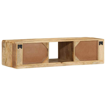 TV-Wandschrank 100x32x25 cm Raues Massivholz Mango