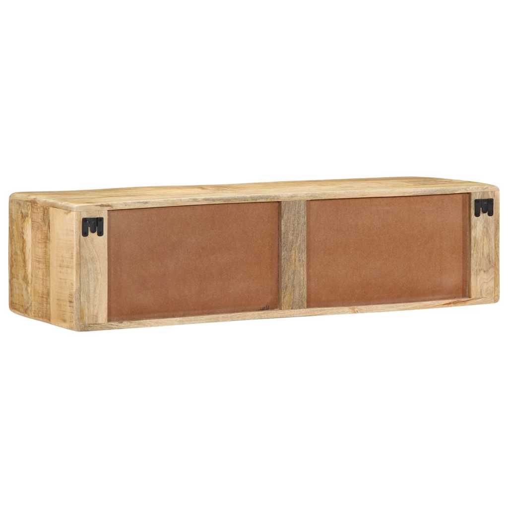 TV-Wandschrank 100x32x25 cm Raues Massivholz Mango