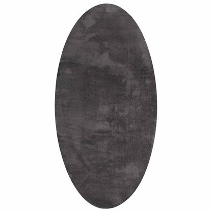 Teppich HUARTE Anthrazit 100 x 200 cm 100 %Polyester