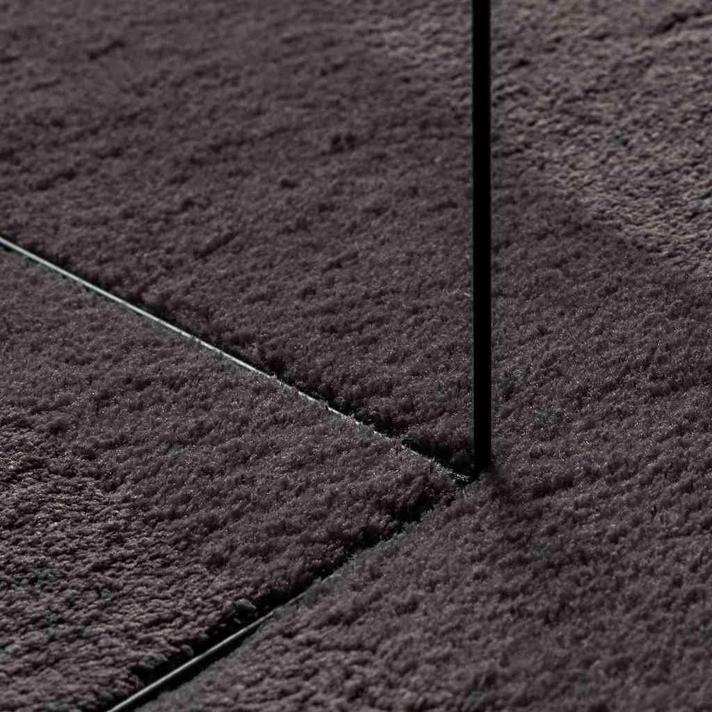 Teppich HUARTE Anthrazit 200 x 140 cm 100 %Polyester