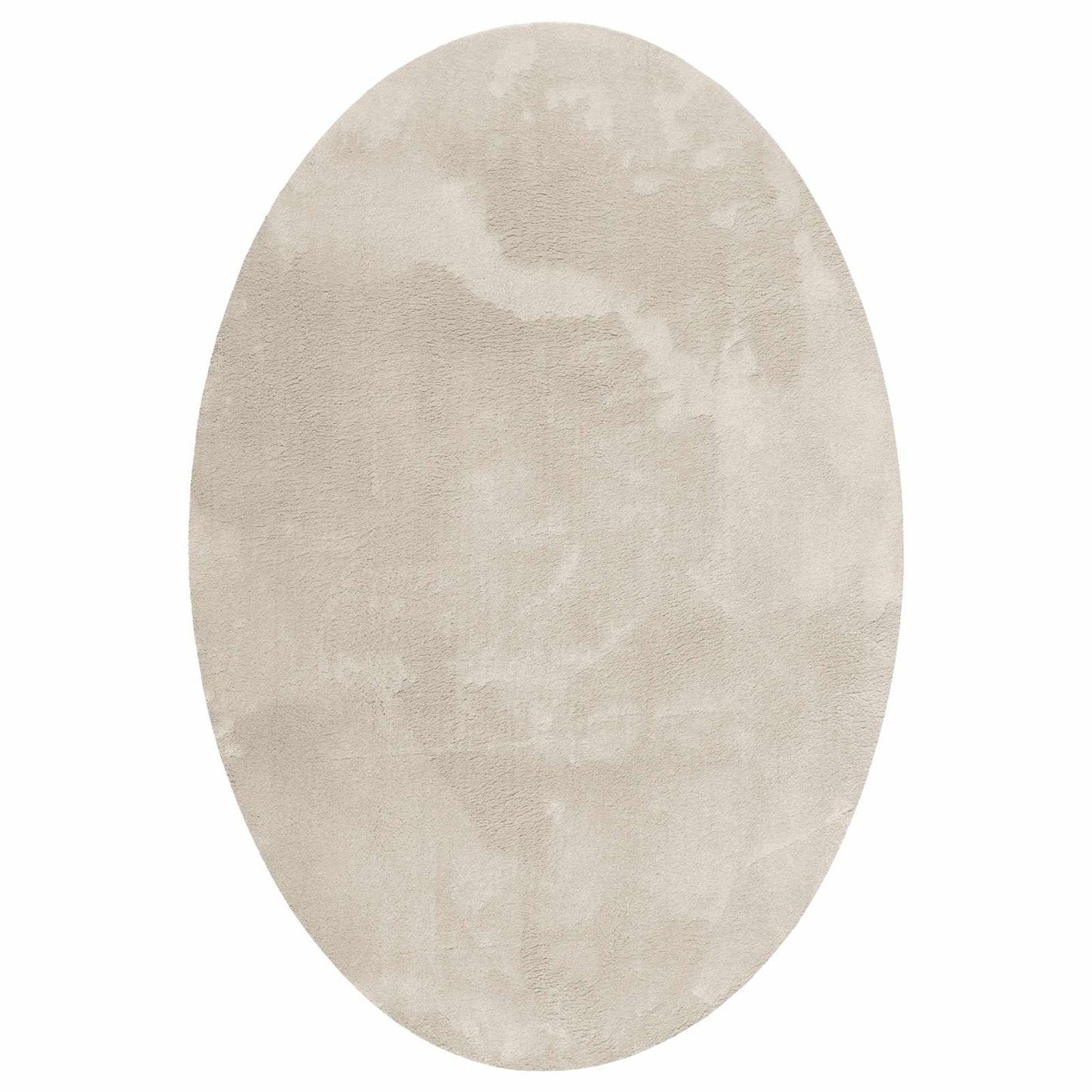 Bereichsteppiche Oval HUARTE Beige 140 x 200 cm 100 %Polyester