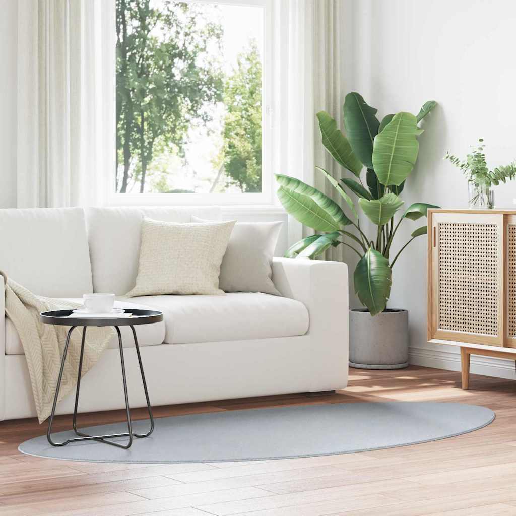 Teppich HUARTE Grau 100 x 200 cm Polyester