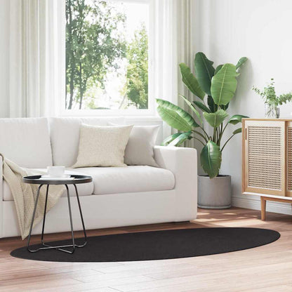 Teppich HUARTE Schwarz 100 x 200 cm Polyester