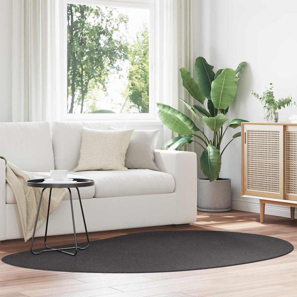 Teppich Anthrazit 140 x 200 cm Polyester