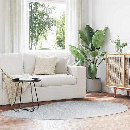 Teppich Grau 140 x 200 cm Polyester