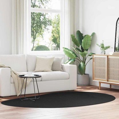 Teppich HUARTE Schwarz 160 x 230 cm Polyester