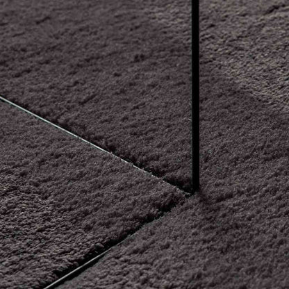 Teppich HUARTE Anthrazit 140 x 200 cm Polyester