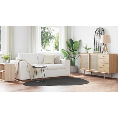 Teppich HUARTE Anthrazit 140 x 200 cm Polyester