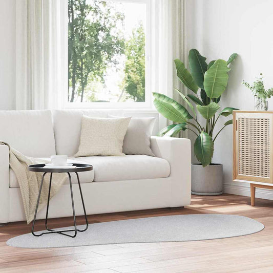 Teppich HUARTE Grau 100 x 200 cm Polyester