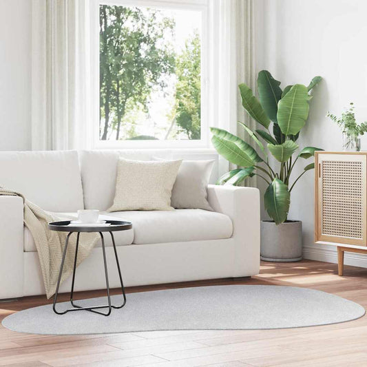 Teppich HUARTE Grau 140 x 200 cm Polyester