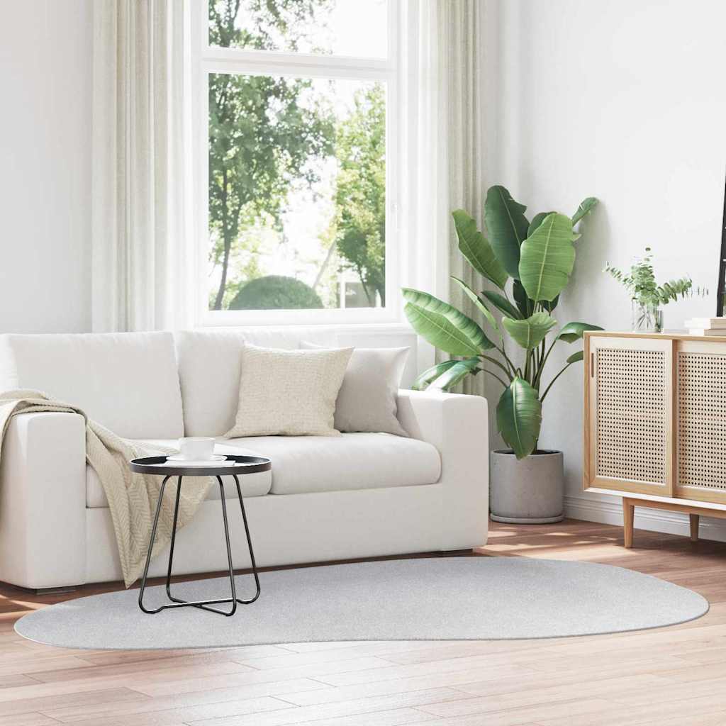 Teppich HUARTE Grau 160 x 230 cm Polyester