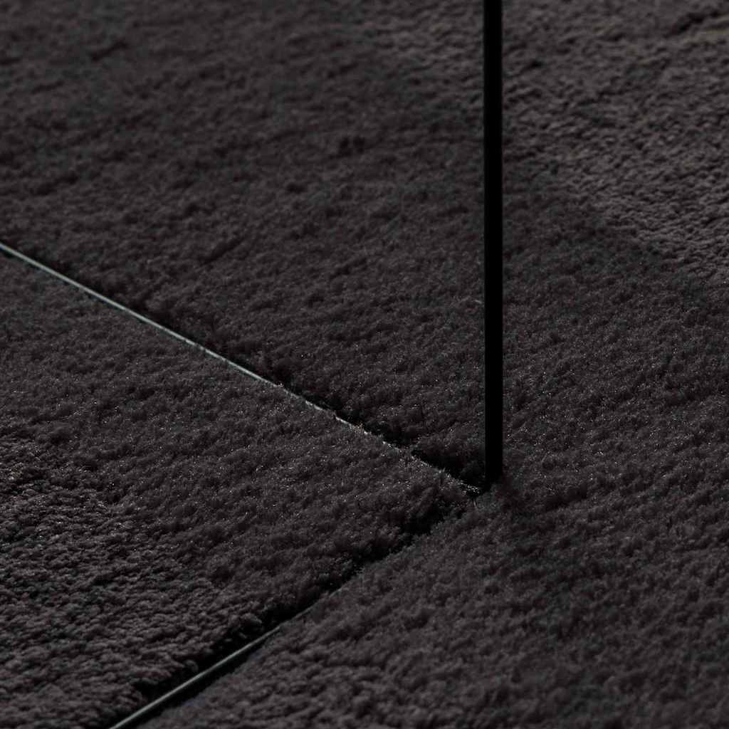 Teppich HUARTE Schwarz 100 x 200 cm Polyester