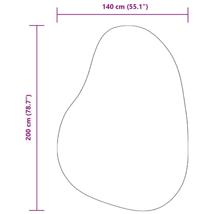 Teppich HUARTE Schwarz 140 x 200 cm Polyester